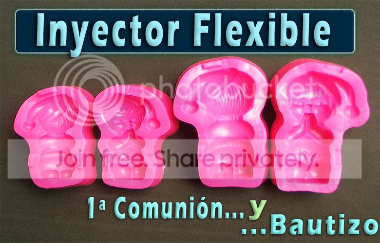 Molde Flexible niño bautizo comunion para manualidad pasta de azúcar