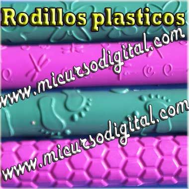 Rodillos texturizador inyector para fondant pastillaje porcelani