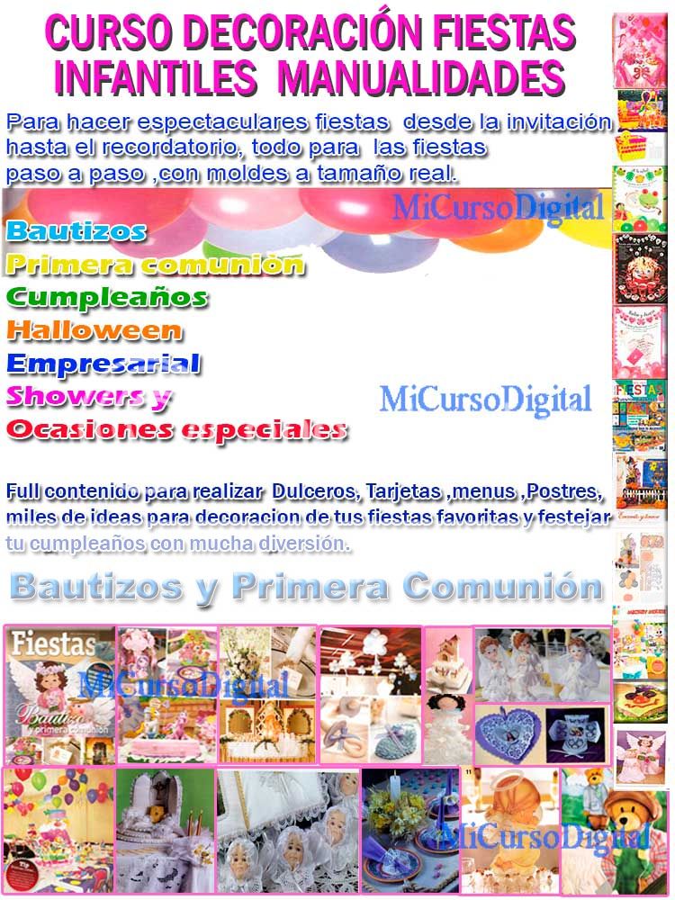 curso fiestas infantiles decoracion globos manualidad pdf