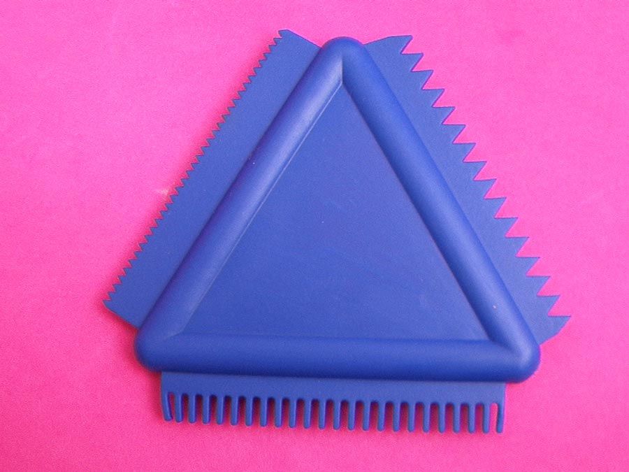 Espátula Siliconado beteador para texturizar pasta y manualidades