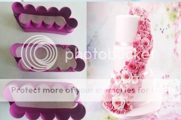 Set Cortador de Rosa clavel para fondant y decoración de pastill