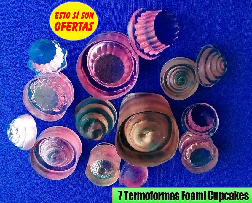Promoción 14 termoformas muffin capacillo cupcake torta para foami 3d