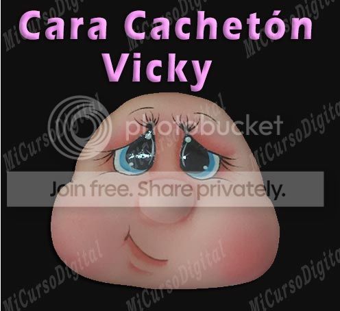 cara de muñeca en fomi vicky manualidades goma eva