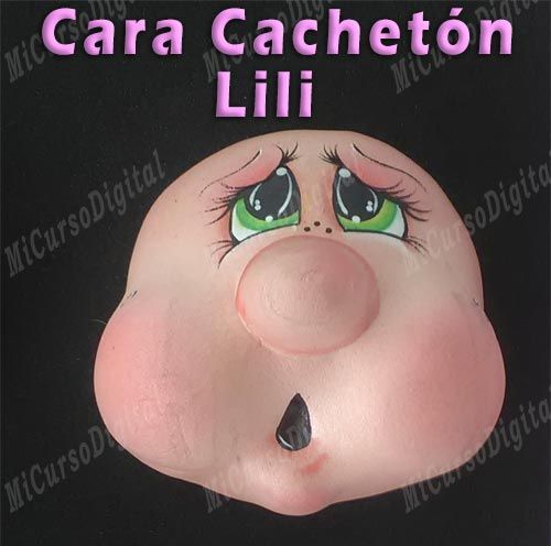 cara de muñeca cachetona lili goma eva manualidades muñecas