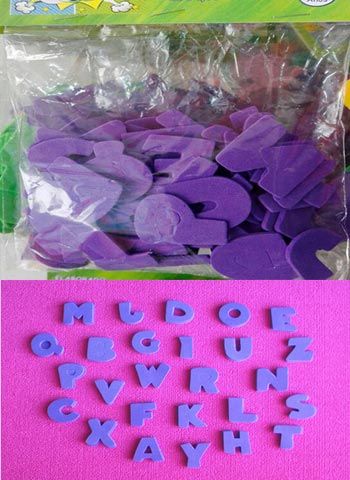Letras abecedario Figuras en goma eva alfabeto para manualidades