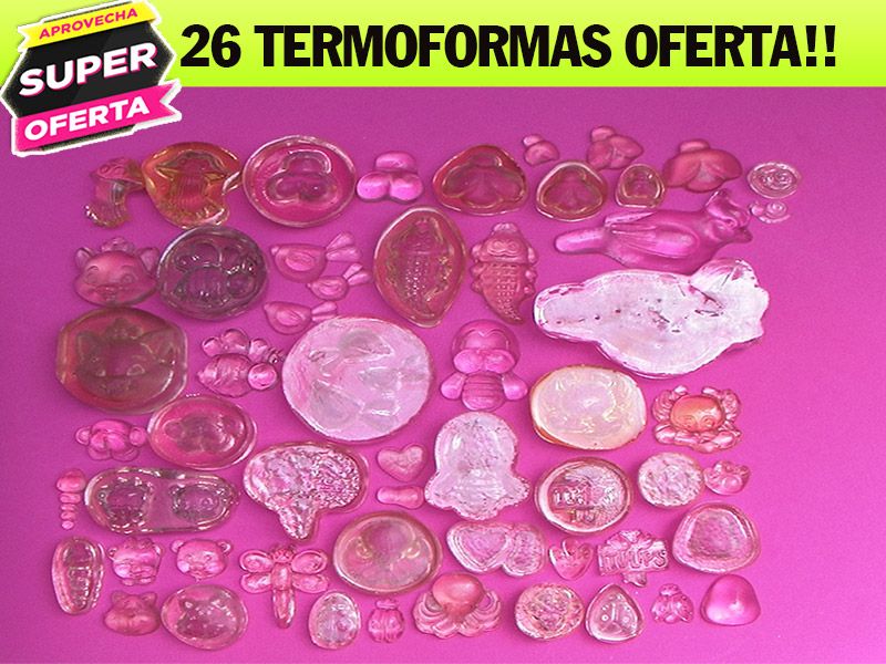 Promoción Combo Termoformas Foami Aves Animales Mar y Bichos