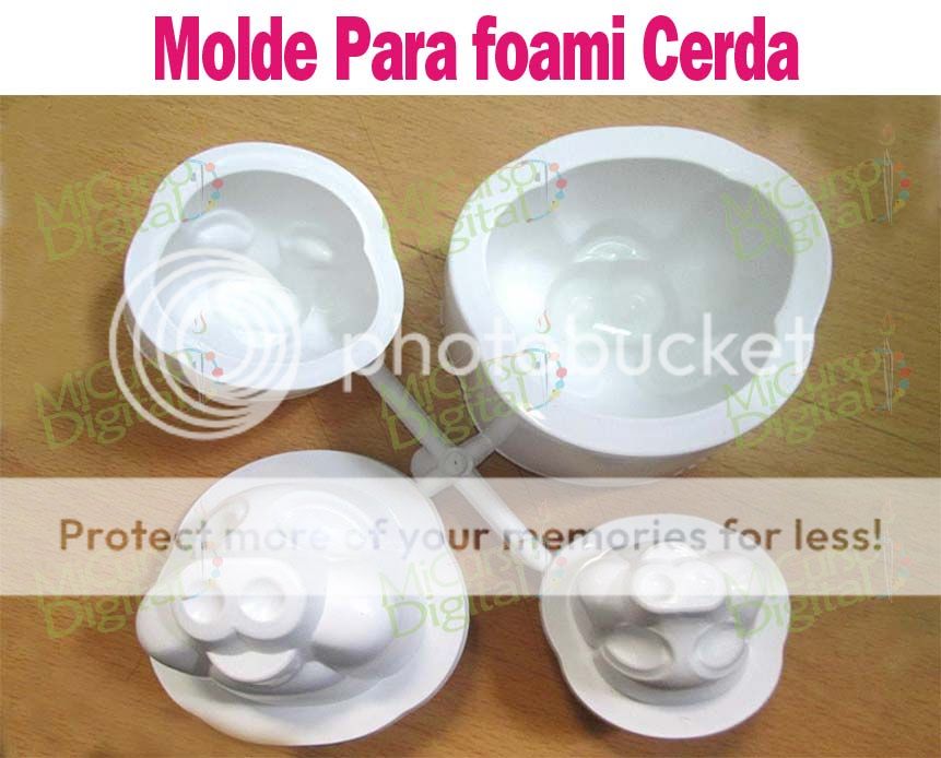 Molde para Foamy fomi Cerda Troquel modelador de porcelana fría