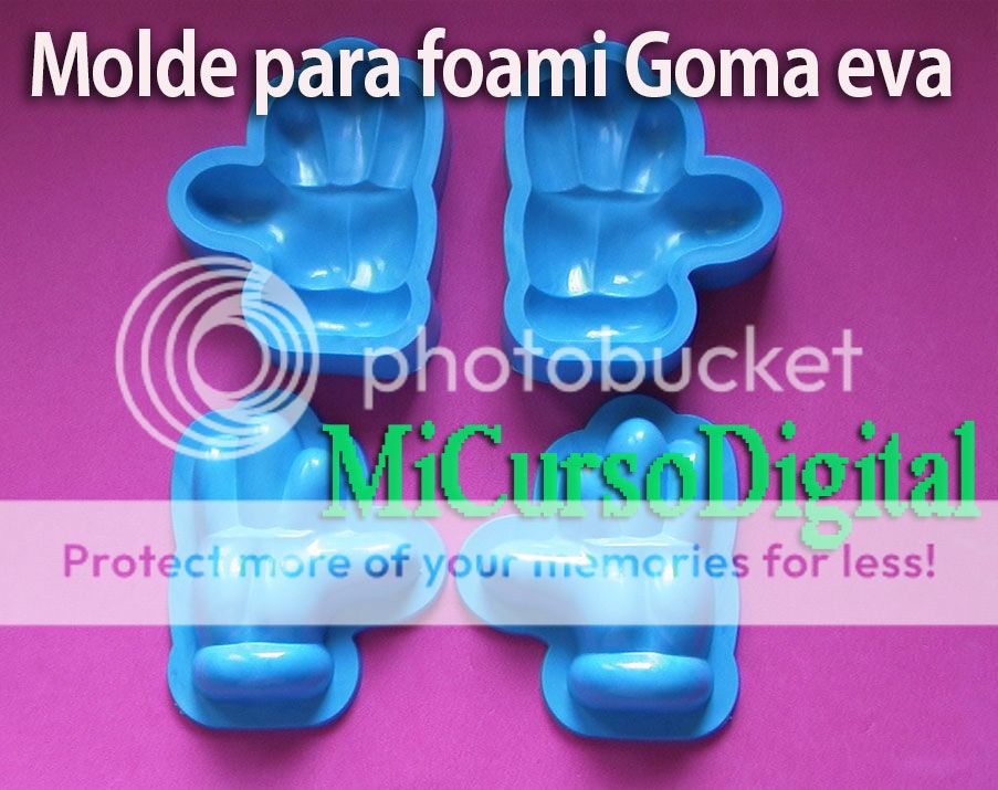 Molde fomi guantes disney 4d termoforma goma eva manualidades foami Bogota