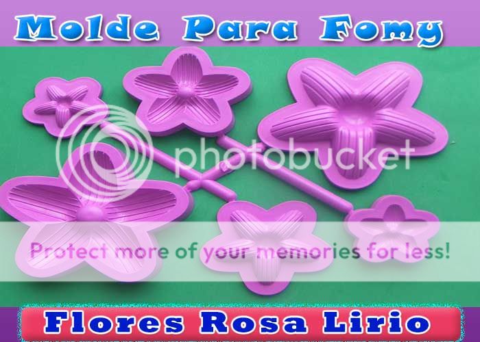 Molde para foamy Rosa lirio sépalos Floristería artificial en Goma Eva