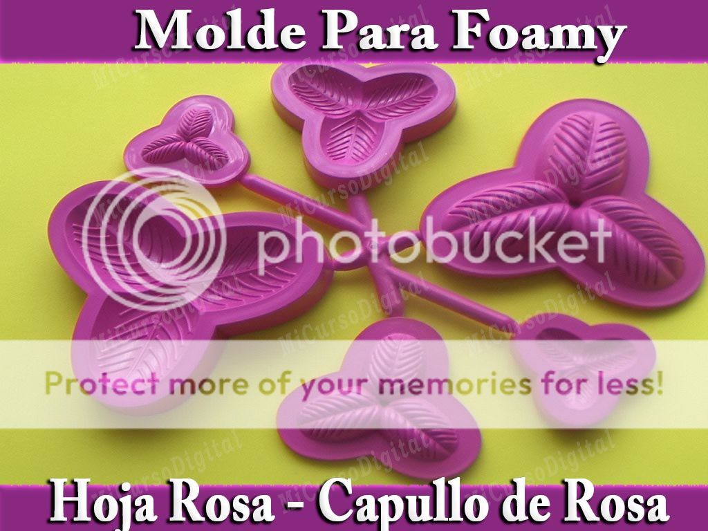 Molde Para Foamy flores Hojas De Rosa Capullo o tulipán sépalo