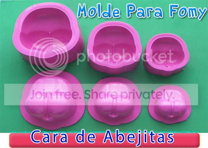 Molde para fomy cara de muñeca cachetona abejita Termoforma para