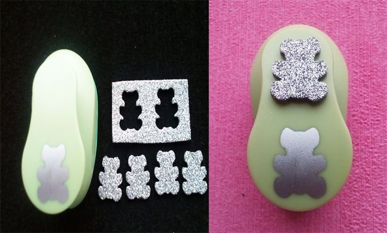 Troquel de oso Perforadora para fomy 2.5 cm para tarjetería y papel