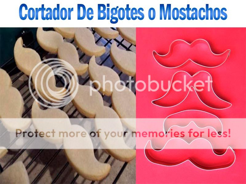 Cortador de galletas Bigotes o Mostachos herramienta para modela
