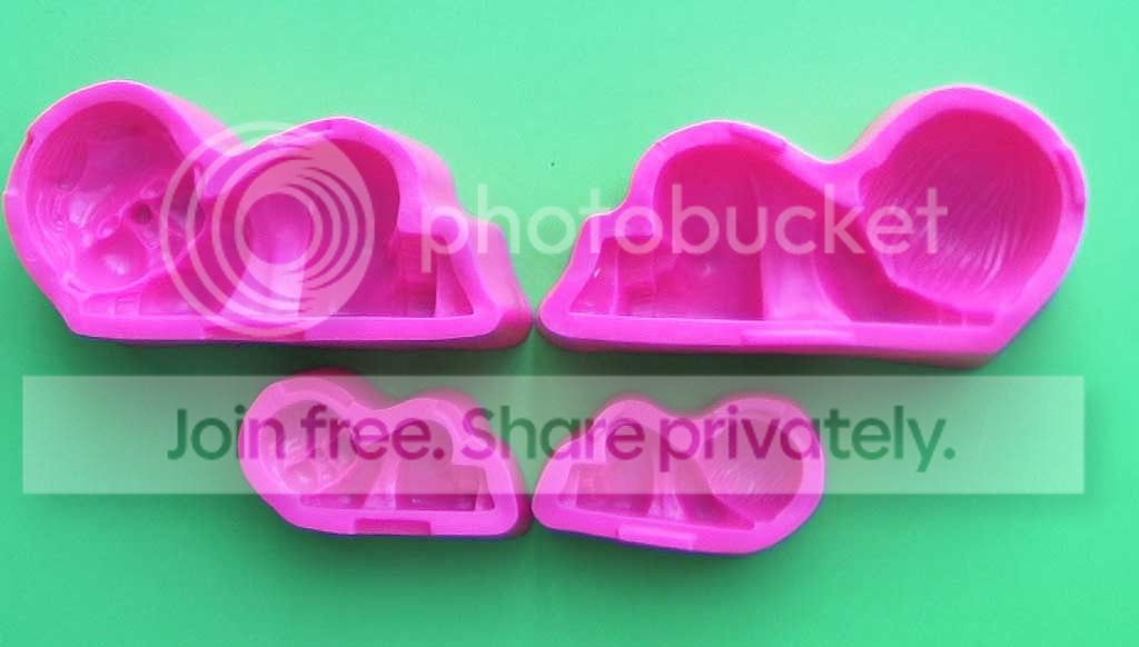 Molde Siliconado bebe gateador para fondant decoración tortas baby