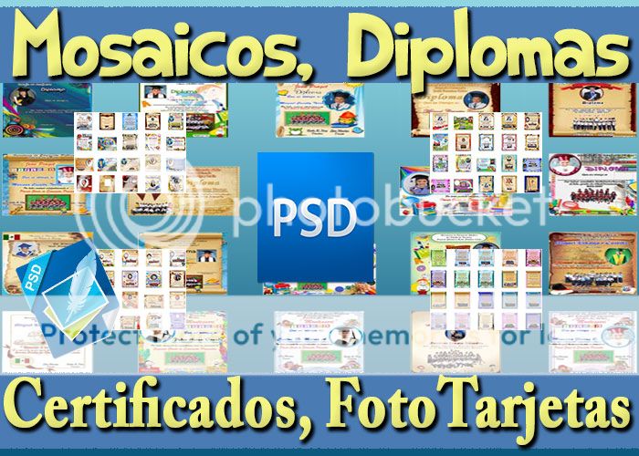 Pack Fotomontajes Graduación Mosaicos Maquetas Diplomas Fototarjetas