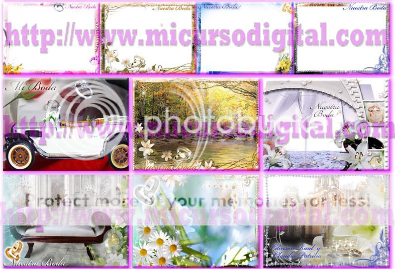  plantillas-psd-para-photoshop-fotomontajes-infantiles-originales-mosaicos-bodas-matrimonio