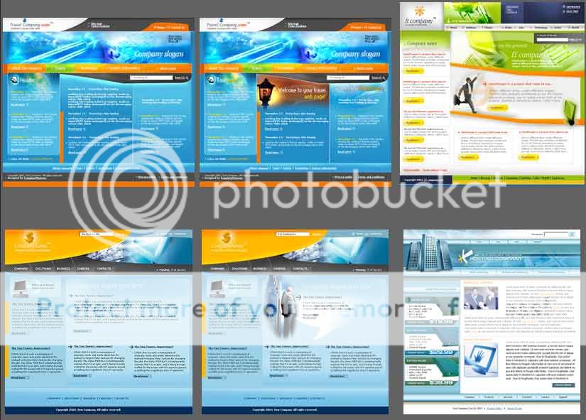 Professional Photoshop PSD Web Templates diseño web