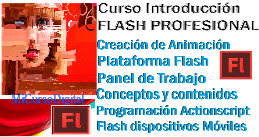 Curso Introducción Flash interactivo animación efectos banners