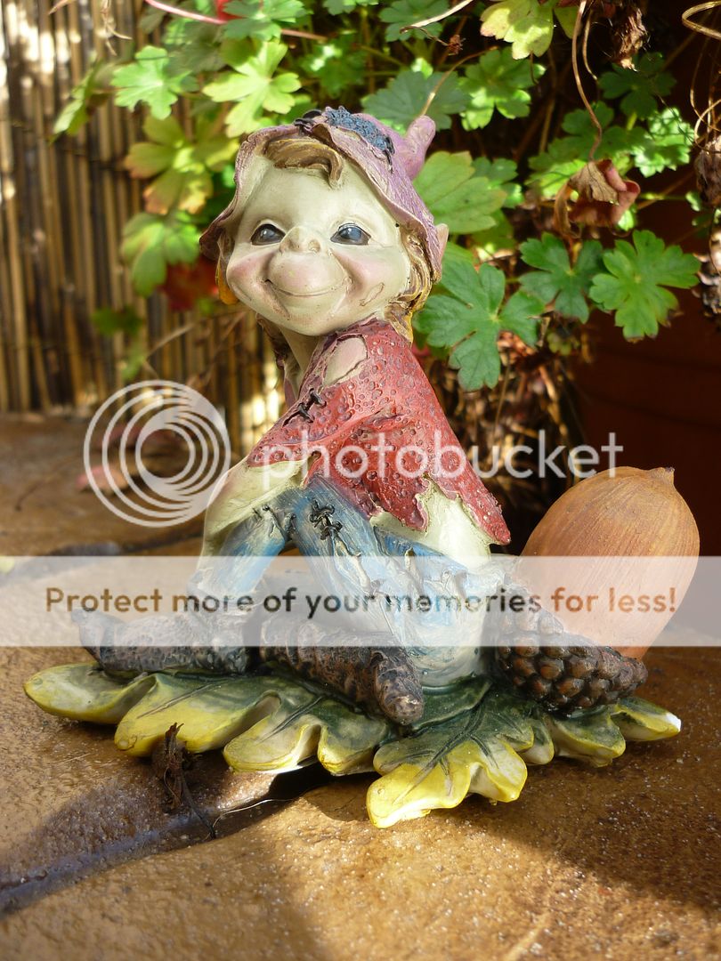 PAIR OF TWO ACORN PIXIE TWINS   SO CUTE   HOME OR GARDEN (PIXIE   ELF 